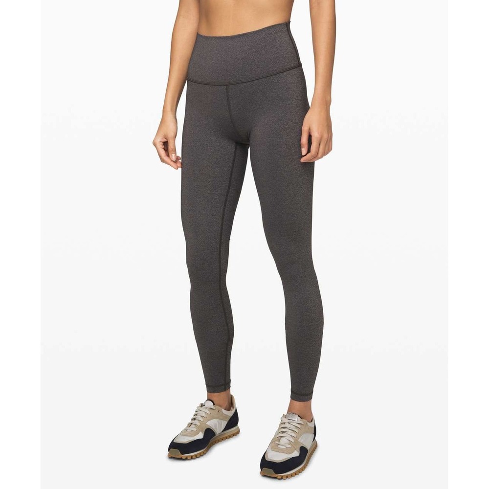 Lululemon Lululemon Wunder Under High-Rise Tight 31" Heathered Black Size 6 Tall